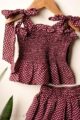 Image for Kusvaa Grw119 Barkat Cotton Girl's Top Short Set Front