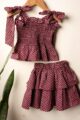 Image for Kusvaa Grw119 Barkat Cotton Girl's Top Skirt Set Featured
