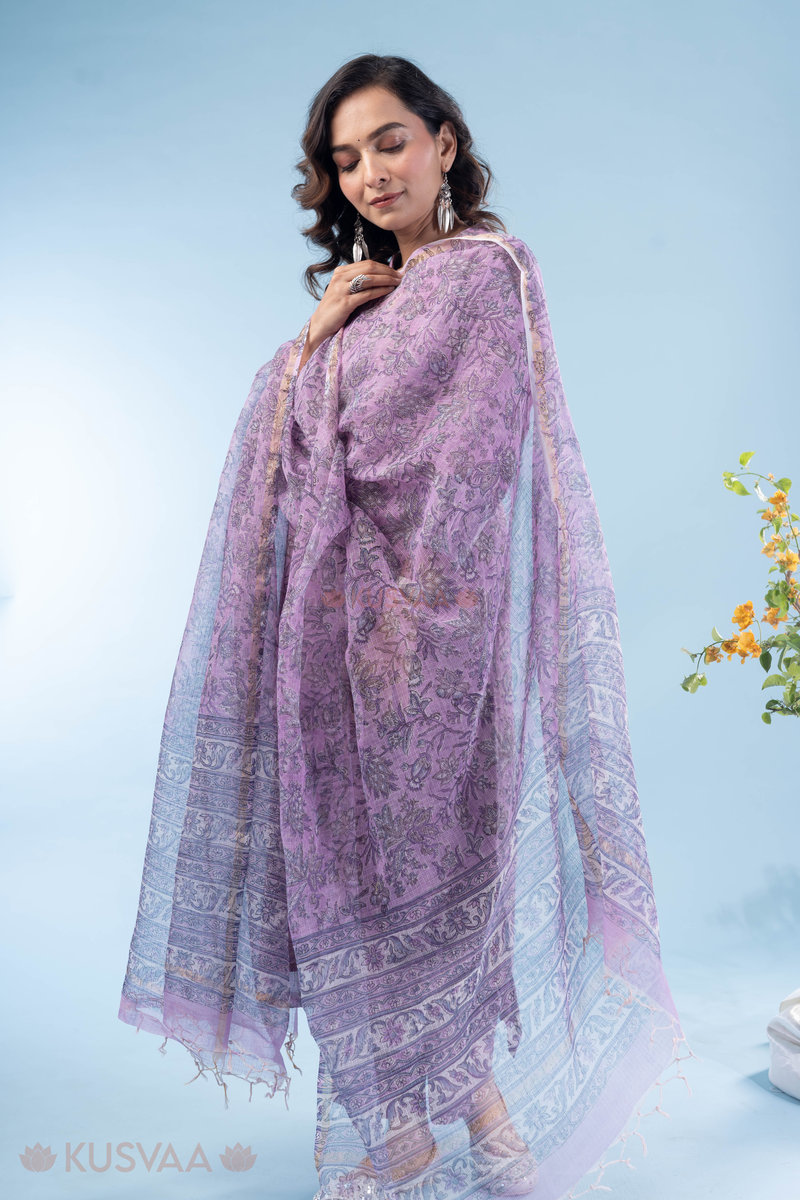 Image for Kusvaa Kds033 Tushati Kurta With Dupatta Set Front