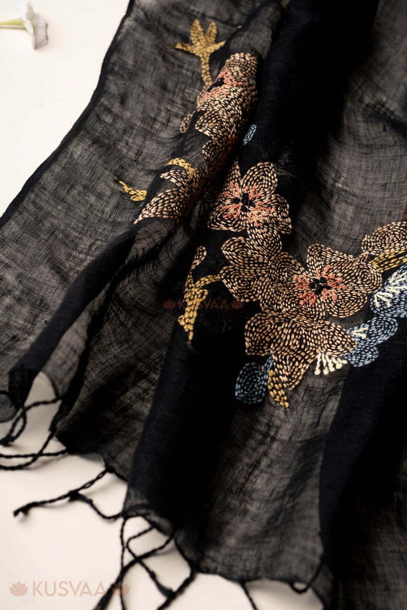 Image for Kusvaa Sto002 Anshi Linen Stole Closeup