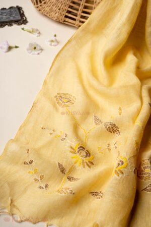 Image for Kusvaa Sto005 Shloka Linen Stole  Side