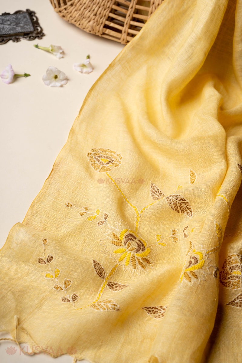 Image for Kusvaa Sto005 Shloka Linen StoleĀ Side