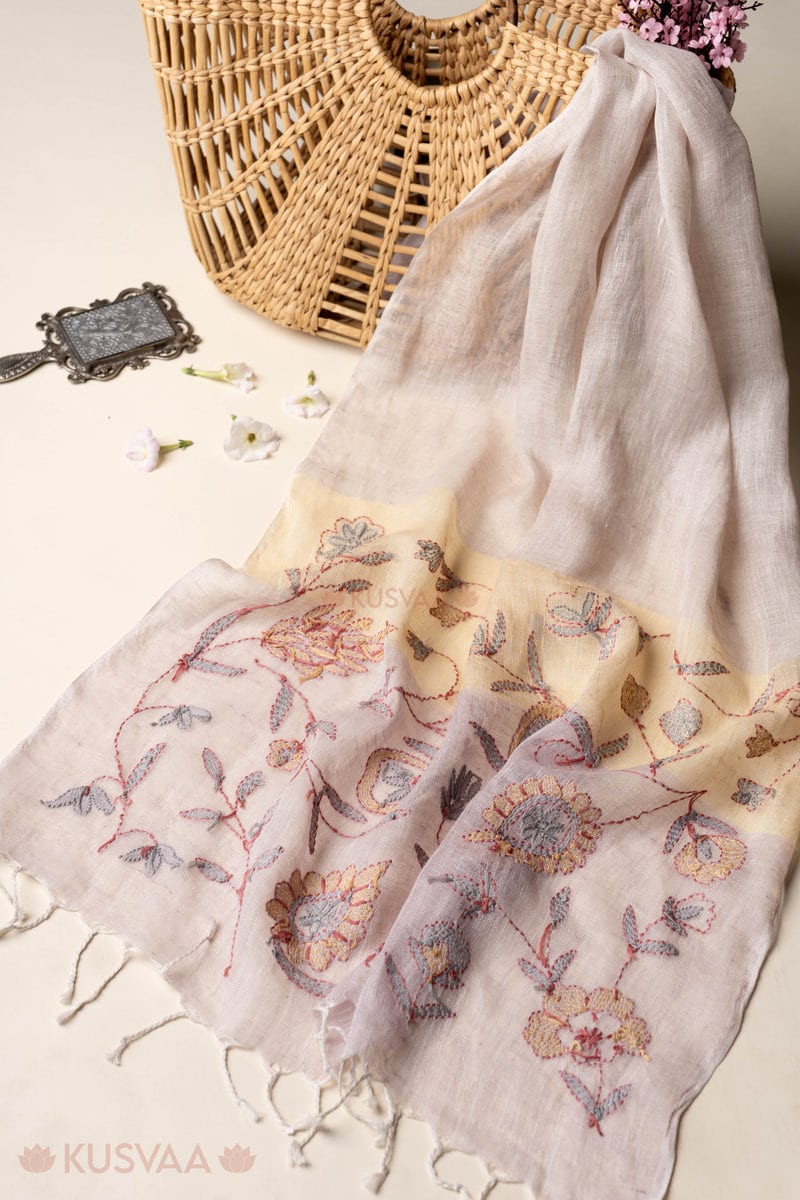 Image for Kusvaa Sto006 Vishani Linen Stole Featured