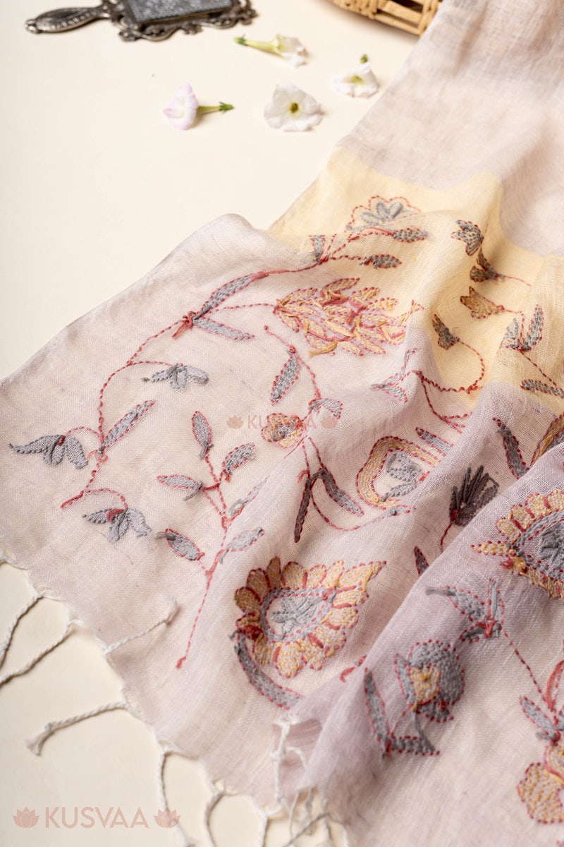 Image for Kusvaa Sto006 Vishani Linen Stole Front