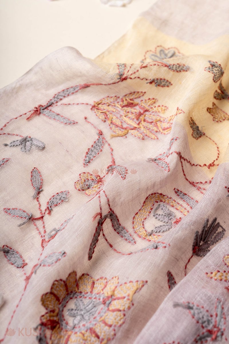 Image for Kusvaa Sto006 Vishani Linen Stole Side