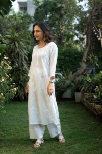 Image for Kusvaa Wkr296 Vedavi Cotton Straight Fit Kurta Pocket
