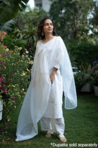 Image for Kusvaa Wkr296 Vedavi Cotton Straight Fit Kurta Side