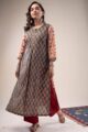 Image for Kusvaa Wkr300 Prita Handblock Cotton A Line Kurta Pocket