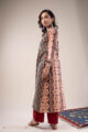 Image for Kusvaa Wkr300 Prita Handblock Cotton A Line Kurta Side