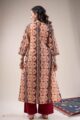 Image for Kusvaa Wkr300 Prita Handblock Cotton A Line Kurta Sitting