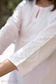 Image for Kusvaa Wkr310 Namavi Cotton Chikankari Kurta Closeup 2