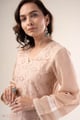Image for Kusvaa Cood138 Sukanya Cotton Schiffli Kurta Pant Set Featured