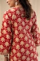 Image for Kusvaa Cood141 Aashika Cotton Handbloock Kurta Pant Set Back New