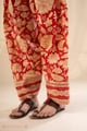 Image for Kusvaa Cood141 Aashika Cotton Handbloock Kurta Pant Set Closeup 2 New
