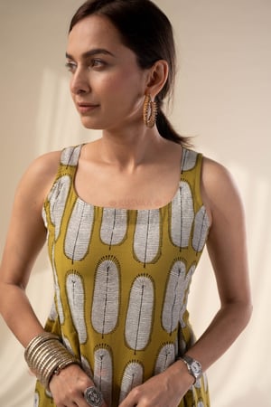 Image for Kusvaa Dr086 Akanksha Cotton A Line Dress Featured
