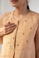 Image for Kusvaa Dr094 Varnika Handloom Cotton A Line Dress Closeup