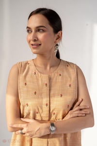 Image for Kusvaa Dr094 Varnika Handloom Cotton A Line Dress Featured