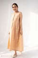 Image for Kusvaa Dr094 Varnika Handloom Cotton A Line Dress Sitting