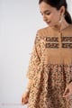 Image for Kusvaa Wkr285 Siya Cotton Handblock A Line Dress Closeup 2 New