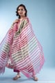 Image for Kusvaa Wkr298 Shaila Cotton Handblock A Line Kurta Side