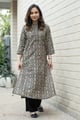 Image for Kusvaa Wkr301 Niyara Cotton Handblock Kurta Pocket
