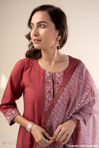 Image for Kusvaa Wkr304 Radhisha Cotton A Line Kurta Featured