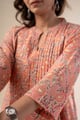 Image for Kusvaa Wkr307 Kanchana Cotton Straight Fit Kurta Closeup 2