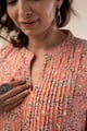 Image for Kusvaa Wkr307 Kanchana Cotton Straight Fit Kurta Closeup
