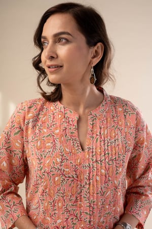 Image for Kusvaa Wkr307 Kanchana Cotton Straight Fit Kurta Featured