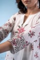 Image for Kusvaa Wkr308 Malati Handblock Cotton A Line Kurta Closeup