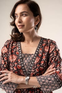 Image for Kusvaa Wkr317 Nayana Cotton Handblock Kurta Featured