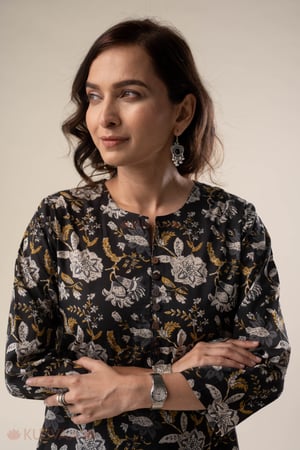 Image for Kusvaa Wkr318 Madhavi Cotton Straight Fit Kurta Featured