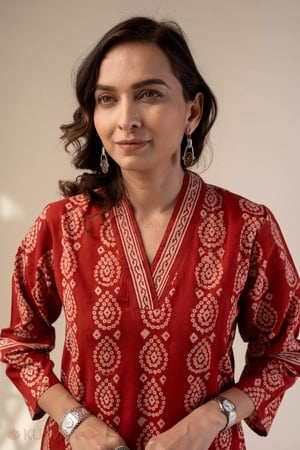 Image for Kusvaa Wkr319 Kiran Cotton Handblock Kurta Featured