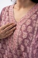 Image for Kusvaa Wkr320 Ahilya Cotton Handblock Print Kurta Closeup