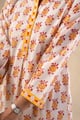 Image for Kusvaa Wkr322 Suyati Cotton Hnablock Straight Kurta Closeup 2