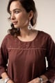 Image for Kusvaa Wkr324 Vidhi Cotton Schiffili A Line Kurta Featured