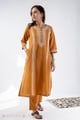 Image for Kusvaa Cood142 Swara Cotton Slub Kurta Pant Set Front