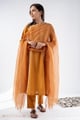 Image for Kusvaa Cood142 Swara Cotton Slub Kurta Pant Set Side