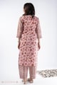 Image for Kusvaa Cood143 Sharanya Cotton Handblock Kurta Pant Set Back