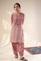 Image for Kusvaa Cood145 Prachi Cotton Handblock Kurta Pant Set Pattern