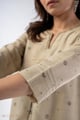 Image for Kusvaa Cood146 Anvita Cotton Jamdani Co Ord Set Closeup 2