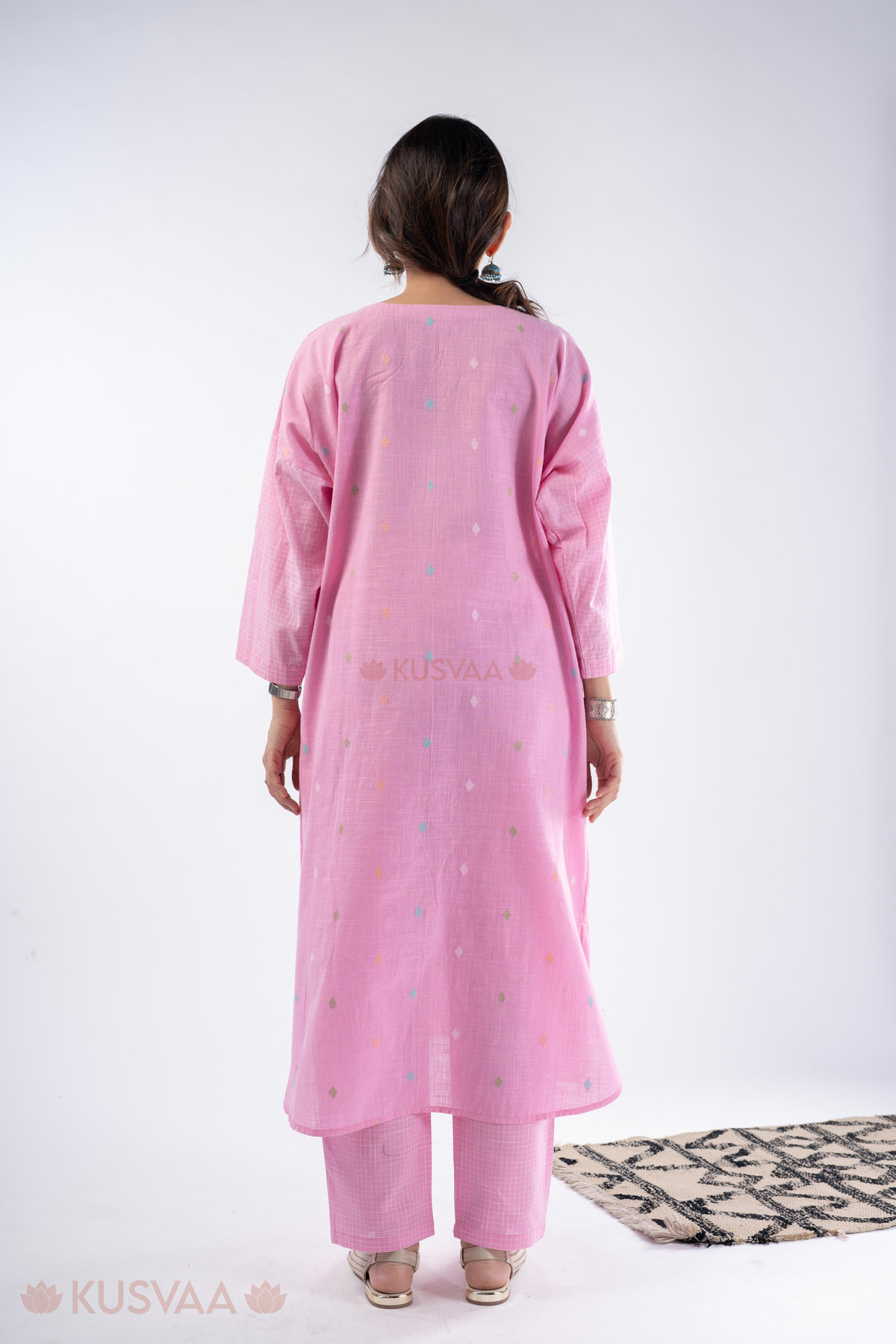 Image for Kusvaa Cood148 Chandika Handloom Cotton Co Ord Set Back