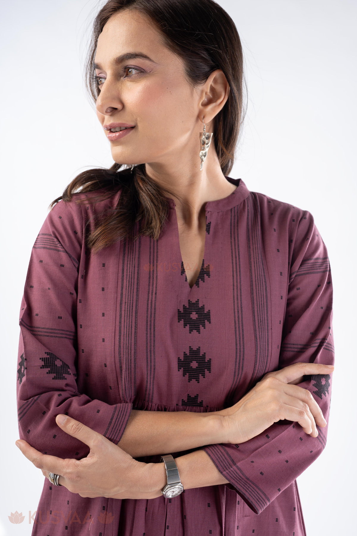 Image for Kusvaa Cood149 Dharika Handloom Cotton Co Ord Set Featured