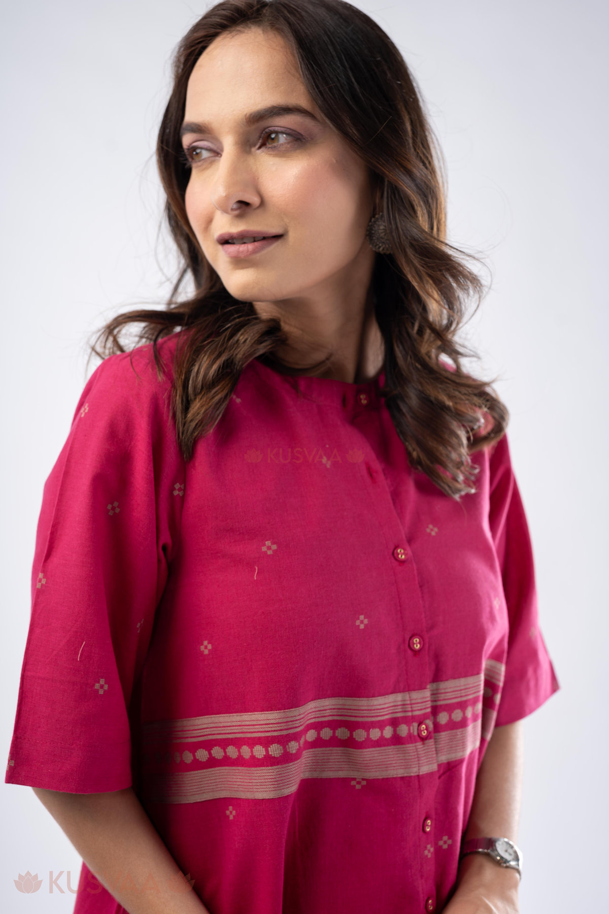 Image for Kusvaa Cood150 Yachya Handloom Cotton Co Ord Set Featured