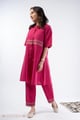 Image for Kusvaa Cood150 Yachya Handloom Cotton Co Ord Set Side