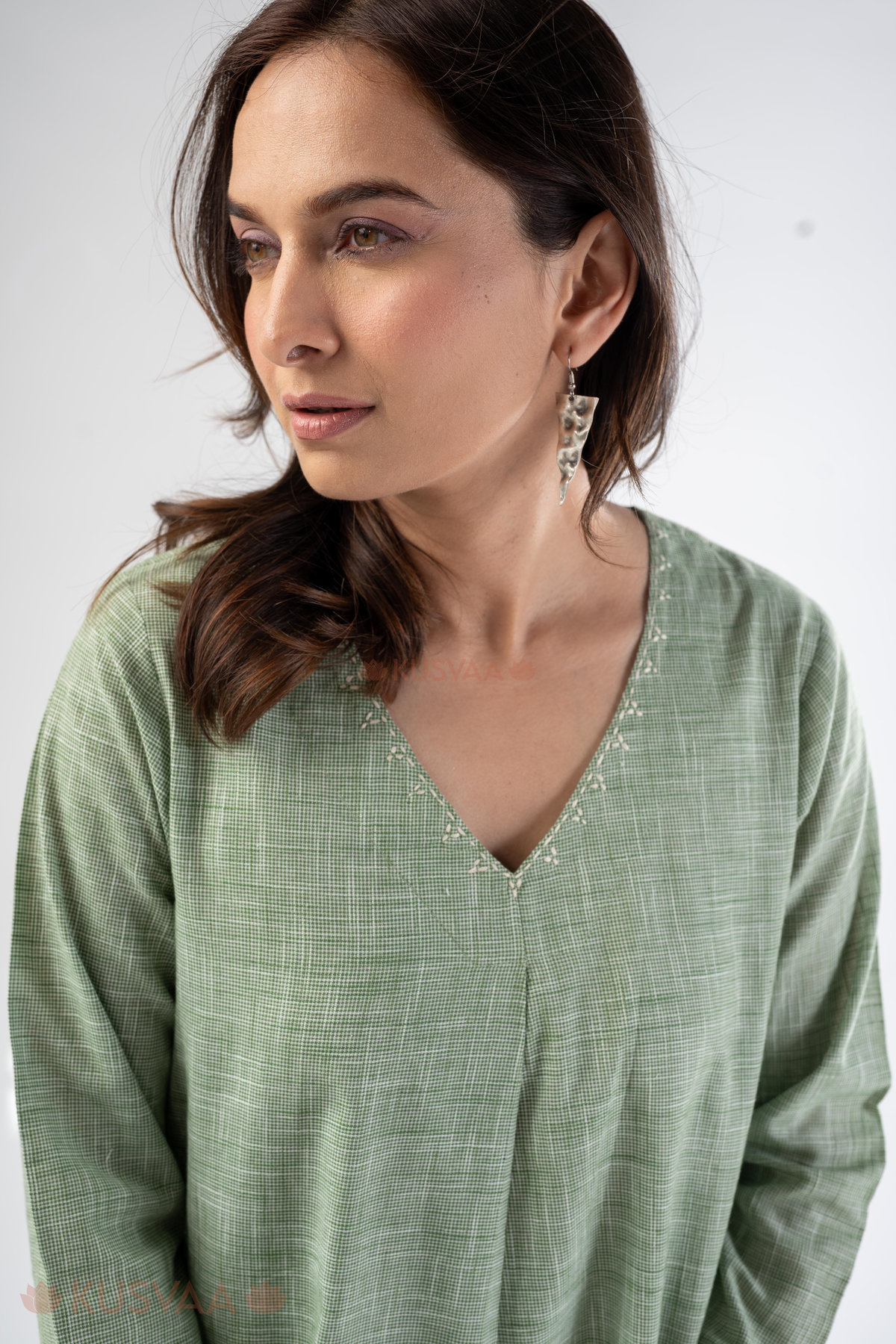 Image for Kusvaa Cood151 Chahat Handloom Cotton Co Ord Set Featured