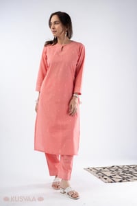 Image for Kusvaa Cood152 Anchal Handloom Cotton Co Ord Set Side