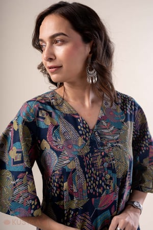 Image for Kusvaa Dr096 Ashasvi Cotton A Line Dress Featured