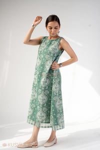 Image for Kusvaa Dr097 Kashvi Cotton Mulmul A Line Dress Side