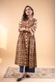 Image for Kusvaa Dr098 Nimishna Cotton Handblock A Line Dress Side